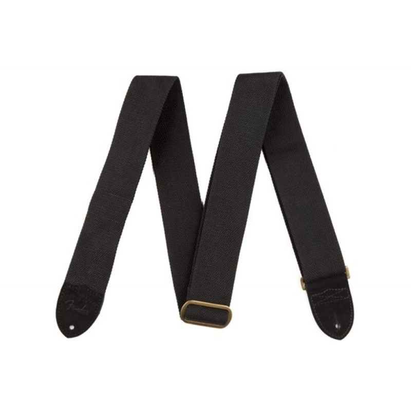 Гитарный ремень FENDER STRAP 2" COTTON BK OVAL LOGO